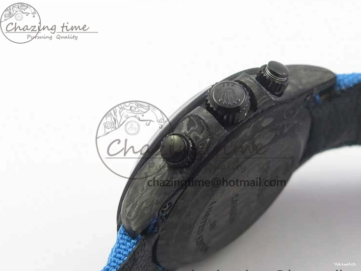 On Daytona Blue Strap Edition Blue DIW Dial Best Carbon A7750 WWF Nylon V2 0122